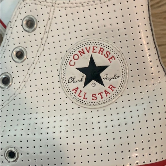 White Converse Chuck Taylor All Star High-Tops - Picture 3 of 6